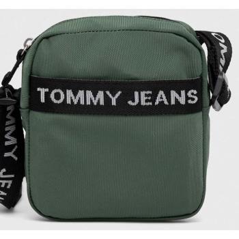σακκίδιο tommy jeans χρώμα πράσινο 100% ανακυκλωμένος