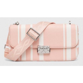 τσάντα united colors of benetton χρώμα ροζ κύριο υλικό