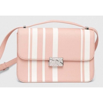 τσάντα united colors of benetton χρώμα ροζ υλικό 1 100%
