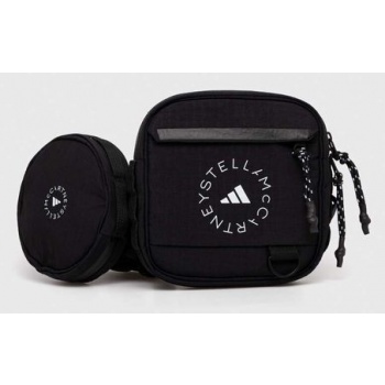 τσάντα φάκελος adidas by stella mccartney χρώμα μαύρο