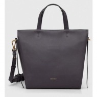 δερμάτινη τσάντα coccinelle χρώμα: μαύρο 100% δέρμα