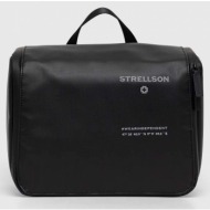 τσάντα καλλυντικών strellson χρώμα: μαύρο συνθετικό ύφασμα