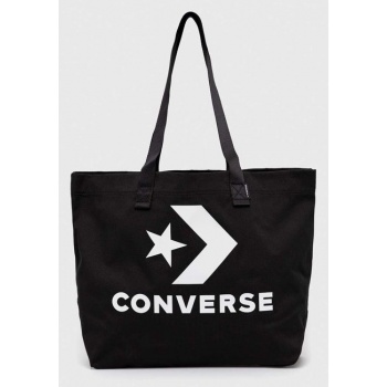 τσάντα converse χρώμα μαύρο 100% πολυεστέρας