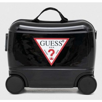 παιδική βαλίτσα guess χρώμα μαύρο κύριο υλικό 90% abs