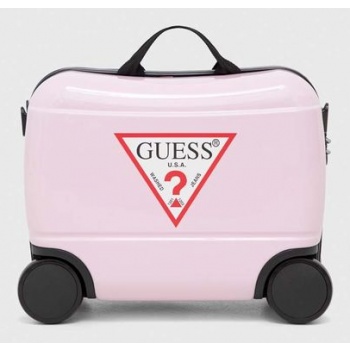 παιδική βαλίτσα guess χρώμα ροζ κύριο υλικό 90% abs, 10%