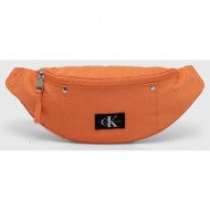 τσάντα φάκελος calvin klein jeans χρώμα: πορτοκαλί 100% πολυεστέρας