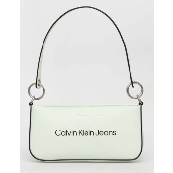 τσάντα calvin klein jeans χρώμα πράσινο