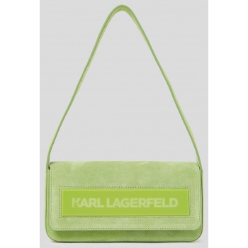 τσάντα σουέτ karl lagerfeld icon k md flap shb suede χρώμα