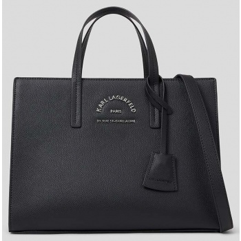 τσάντα karl lagerfeld χρώμα μαύρο κύριο υλικό 100%