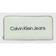 πορτοφόλι calvin klein jeans χρώμα: πράσινο 100% poliuretan
