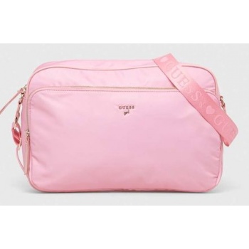 παιδική τσάντα guess χρώμα ροζ κύριο υλικό 100%