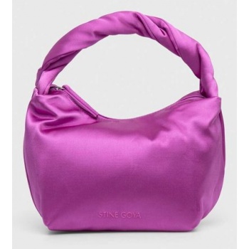 τσάντα stine goya χρώμα ροζ 100% πολυεστέρας
