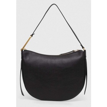 δερμάτινη τσάντα coccinelle χρώμα μαύρο φυσικό δέρμα