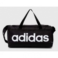 αθλητική τσάντα adidas performance essentials linear medium χρώμα: μαύρο 100% ανακυκλωμένος πολυεστέ