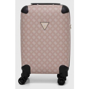βαλίτσα guess χρώμα ροζ πλαστική ύλη
