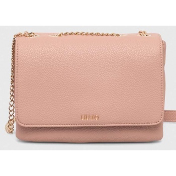 τσάντα liu jo χρώμα ροζ κύριο υλικό 100%