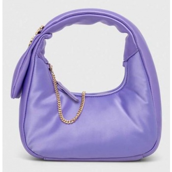 τσάντα pinko χρώμα μοβ υλικό 1 100% πολυεστέραςυλικό 2