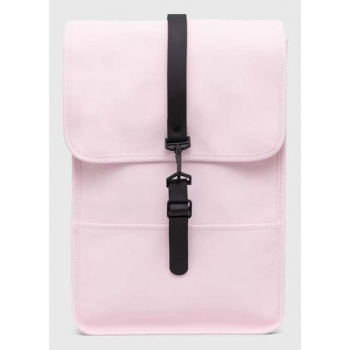 σακίδιο πλάτης rains 13020 backpacks χρώμα ροζ 100%