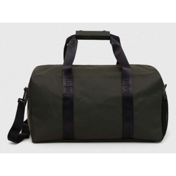 τσάντα rains 14380 backpacks χρώμα πράσινο 100%