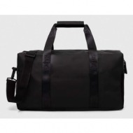 τσάντα rains 14380 backpacks χρώμα: μαύρο 100% πολυεστέρας με επίστρωση πολυουρεθάνης