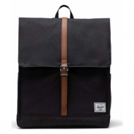 σακίδιο πλάτης herschel 11376-00001-os city backpack χρώμα: μαύρο 100% πολυεστέρας