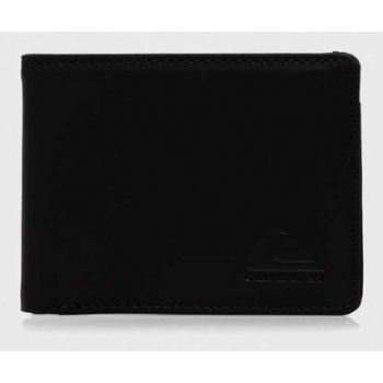 πορτοφόλι quiksilver χρώμα μαύρο κύριο υλικό 100%