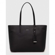 τσάντα calvin klein χρώμα: μαύρο