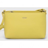 τσάντα calvin klein χρώμα: κίτρινο