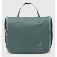 τσάντα καλλυντικών deuter wash center lite i χρώμα: πράσινο 100% πολυαμίδη