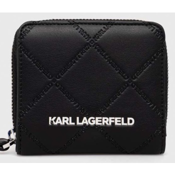 πορτοφόλι karl lagerfeld χρώμα μαύρο 100% poliuretan