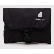 τσάντα καλλυντικών deuter wash bag i χρώμα: μαύρο 100% πολυαμίδη