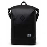 σακίδιο πλάτης herschel roll top backpack χρώμα: μαύρο tpe