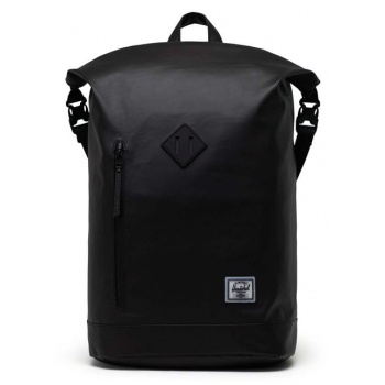 σακίδιο πλάτης herschel roll top backpack χρώμα μαύρο tpe