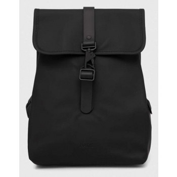 σακίδιο πλάτης rains 13040 backpacks χρώμα μαύρο υλικό 1