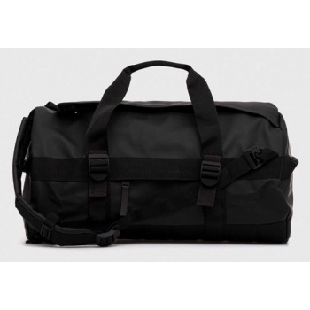 τσάντα rains 13490 duffel bags χρώμα μαύρο f30 υλικό 1