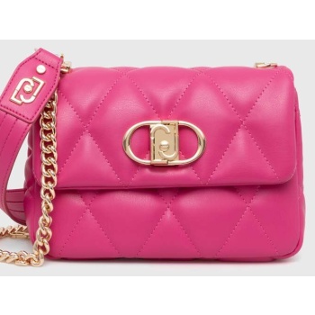 τσάντα liu jo χρώμα ροζ υλικό 1 100% πολυεστέραςυλικό 2