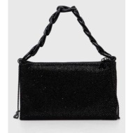 τσάντα patrizia pepe χρώμα: μαύρο φόδρα: 100% πολυεστέρας
υλικό 1: 100% poliuretan
υλικό 2: 100% ύαλ