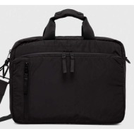 τσάντα φορητού υπολογιστή marc o`polo χρώμα: μαύρο 100% ανακυκλωμένος πολυεστέρας
