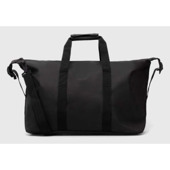 τσάντα rains 14200 weekendbags χρώμα μαύρο κύριο υλικό