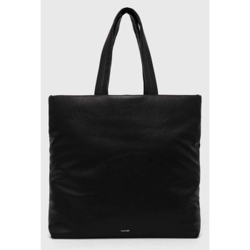 τσάντα calvin klein χρώμα μαύρο 51% ανακυκλωμένος