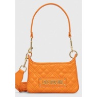 τσάντα love moschino χρώμα: πορτοκαλί 100% pu - πολυουρεθάνη
