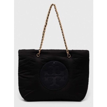 τσάντα tory burch χρώμα μαύρο κύριο υλικό 100%