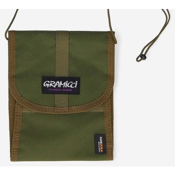 σακκίδιο gramicci cordura neck pouch χρώμα πράσινο 100%