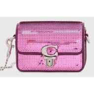 τσάντα coach studio 12 χρώμα: ροζ κύριο υλικό: συνθετικό ύφασμα, φυσικό δέρμα
φόδρα: υφαντικό υλικό