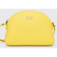 τσάντα calvin klein χρώμα: κίτρινο κύριο υλικό: poliuretan
φόδρα: πολυεστέρας