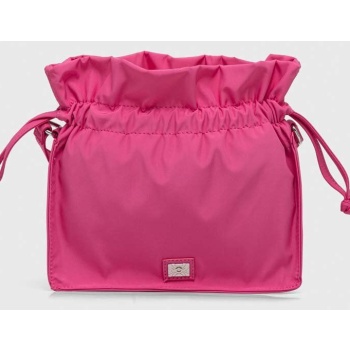 τσάντα καλλυντικών united colors of benetton χρώμα ροζ