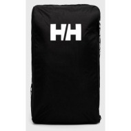αθλητική τσάντα helly hansen χρώμα: μαύρο υφαντικό υλικό