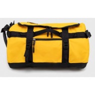 αθλητική τσάντα the north face base camp duffel xs χρώμα: κίτρινο 100% πολυεστέρας