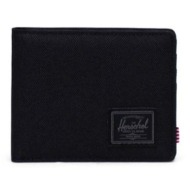 πορτοφόλι herschel roy wallet χρώμα: μαύρο υφαντικό υλικό