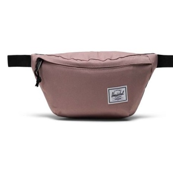 τσάντα φάκελος herschel classic hip pack χρώμα ροζ 100%